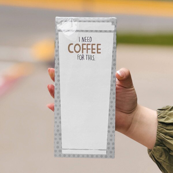 Coffee Magnetic Notepad front